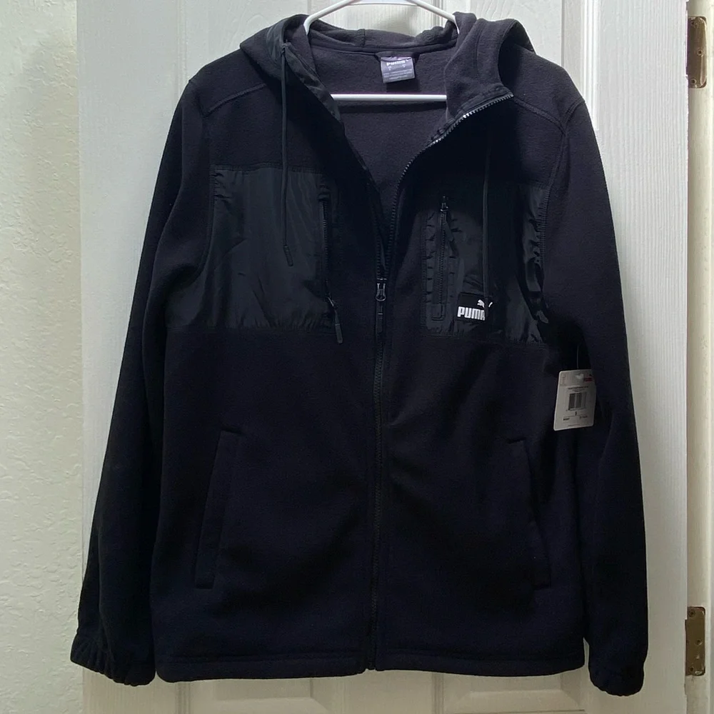 PUMA | Fleece Jacket Polar Hooded Zip-up Small - Picture 8 of 11